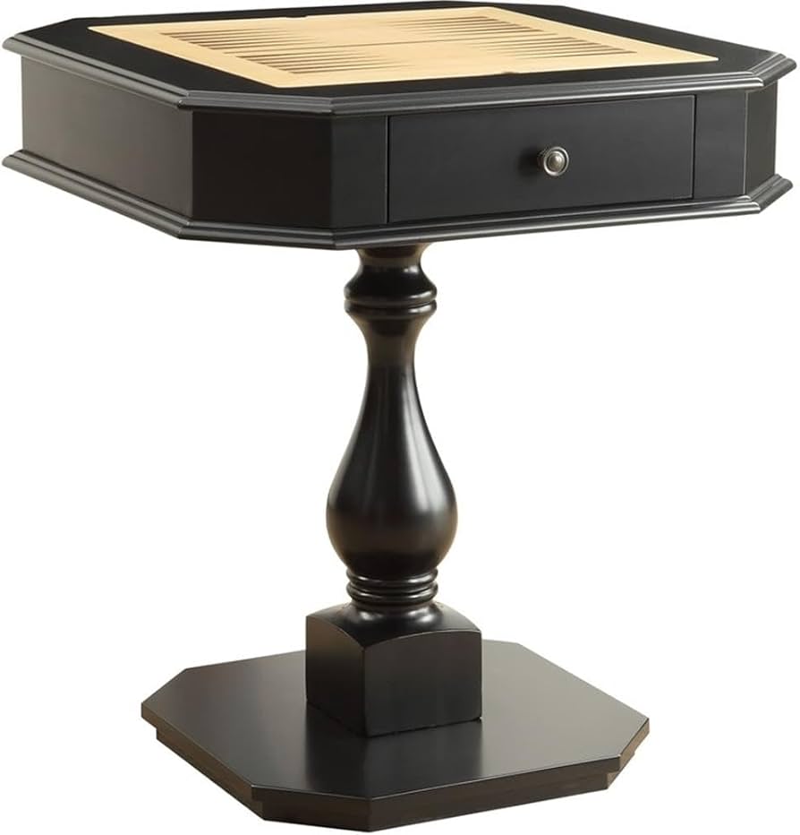 アクメACME Furniture TABLE / BLACK Bishop Game Table (Black) Acme Furniture | Furniture Cart